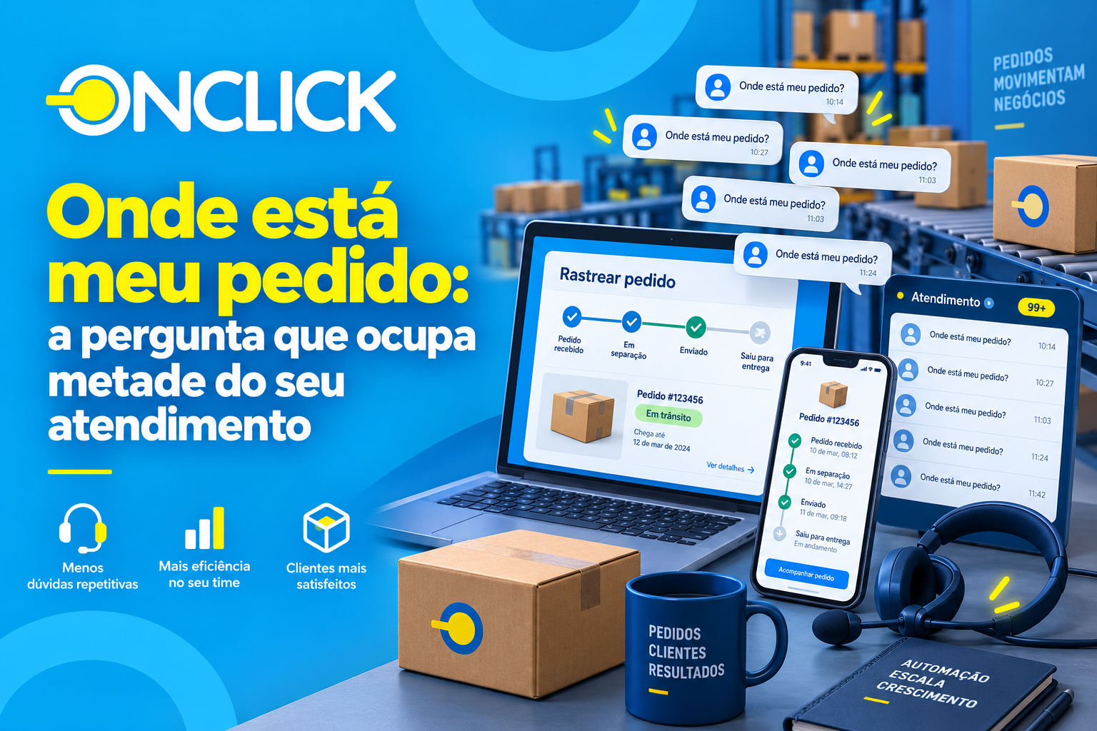 Onde está meu pedido: a pergunta que ocupa metade do seu atendimento